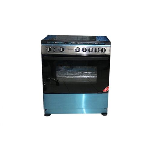 MIDEA 5 BURNER GAS COOKER WITH OVEN 30AMG5G027-SILVER