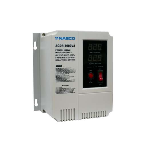 NASCO 1000VA WALL MOUNT VOLTAGE REGULATOR DIGITAL DISPLAY ACDR-1000VA