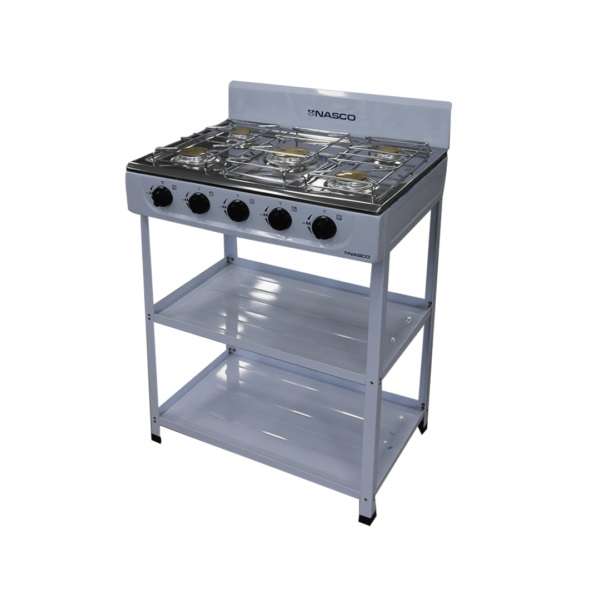 NASCO 5 BURNER GAS STOVE NASGS-K5CSS-S - Image 2