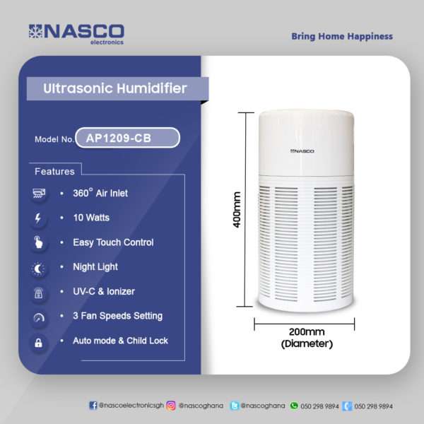 NASCO AIR PURIFIER AP1209-CB - Image 2