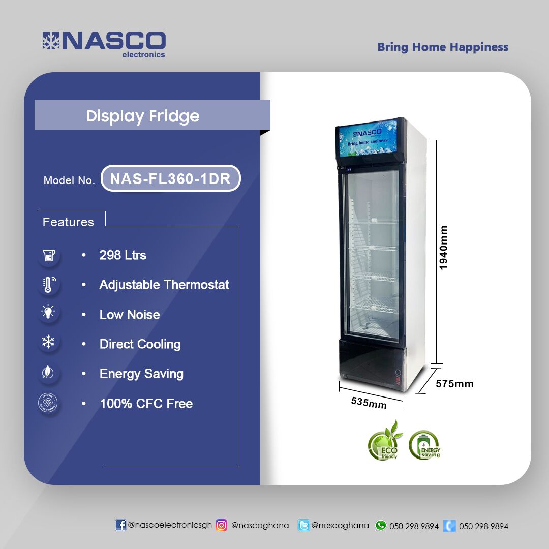 NASCO-298-LTRS-DISPLAY-FRIDGE-NAS-FL360-1DR - Image 4