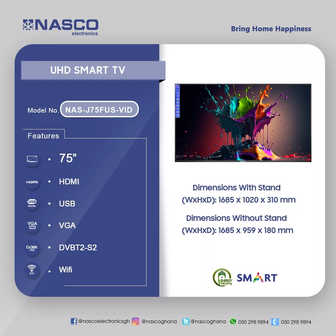 NASCO-75″-UHD-SMART-FLAT-TV-NAS-J75FUS-VID - Image 2