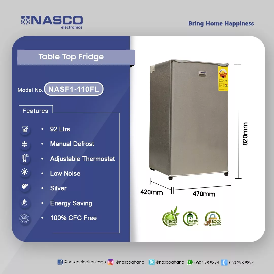 NASCO-92LTR-TABLE-TOP-REFRIGERATOR-NASF1-110FL - Image 2