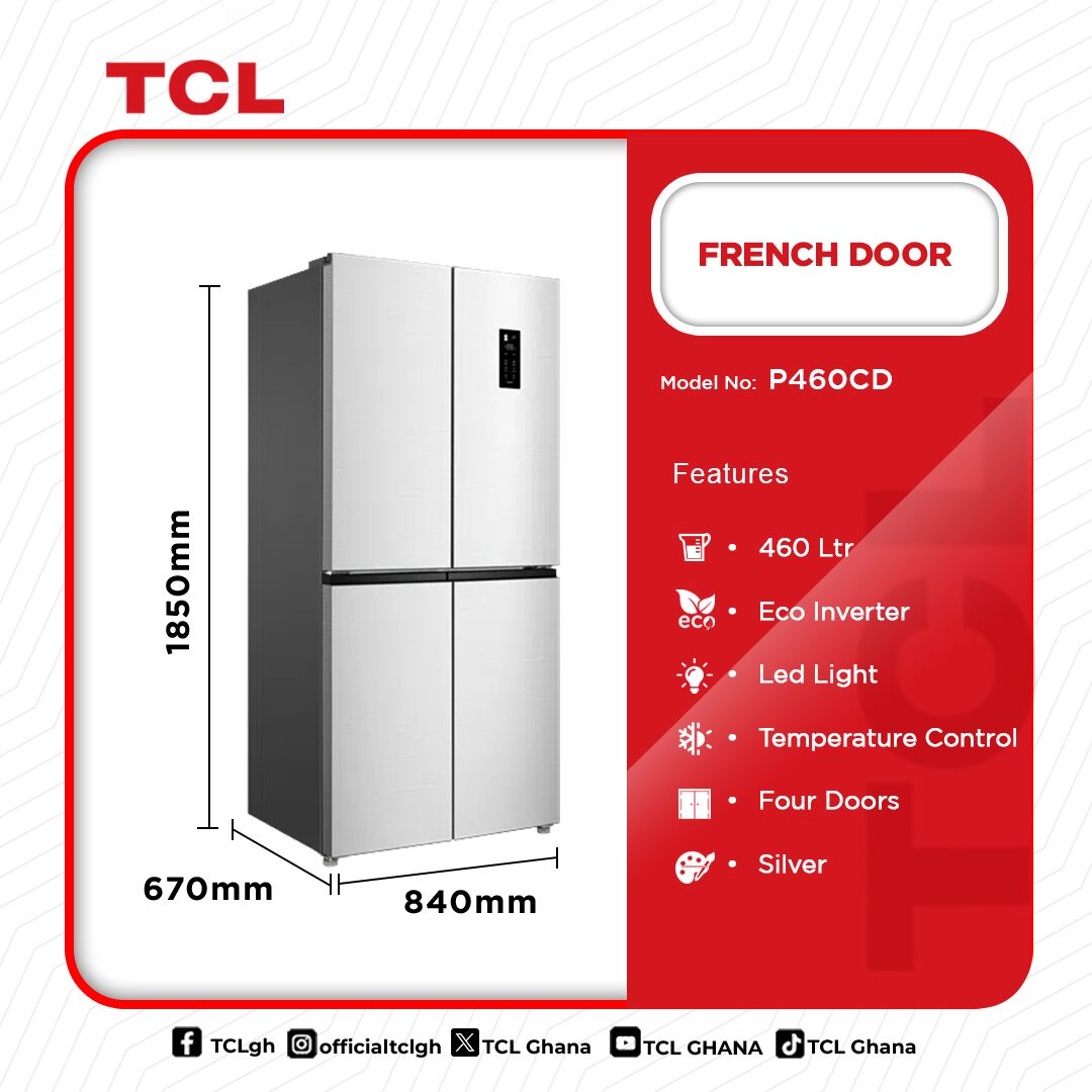 TCL-FRENCH-DOOR-REFRIGERATOR-460L-P460CD - Image 4